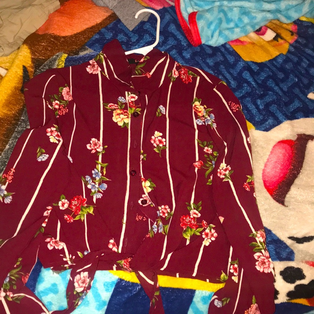 Shirt with flowers